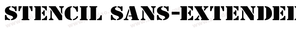 Stencil Sans-Extended Normal字体转换